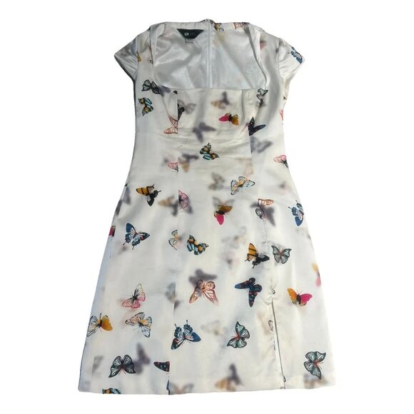 Kim Shui Butterfly Print Silk Mini Dress - Picture 3 of 6